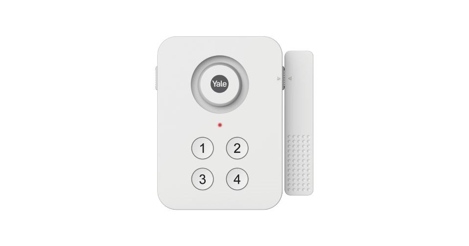 Alarma De Puerta Con Llave – 95 DB De Sonido, Modo Inmediato O Con Retardo, Fácil Instalación Sin Cables, Funciona Con Pilas AAA