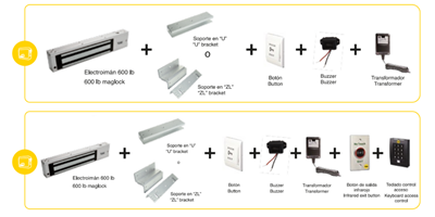 Kits Electroimán 600 lb